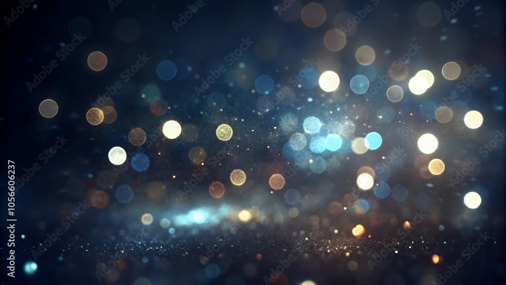 Blue and Gold Abstract Background with Bokeh for New Year’s Eve Celebrations Blue and Gold Abstract Background with Bokeh for New Year’s Eve Celebrations