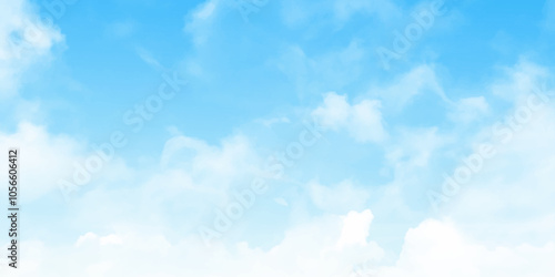 White cloud on blue sky. Blue sky with cloud in summer