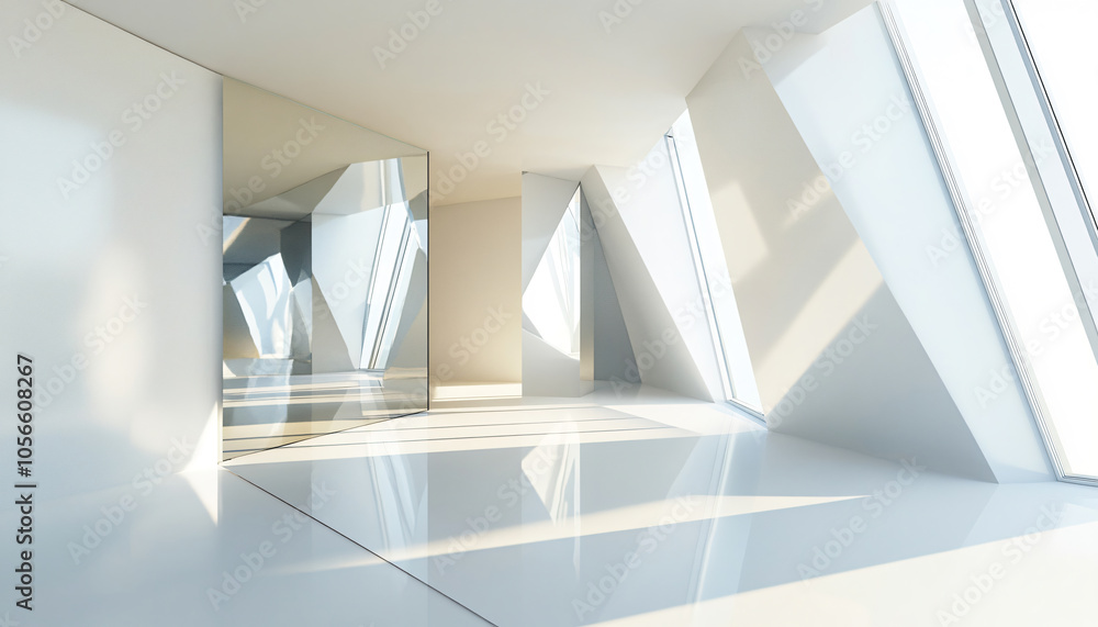 Obraz premium Minimalist and unique interior design in the house