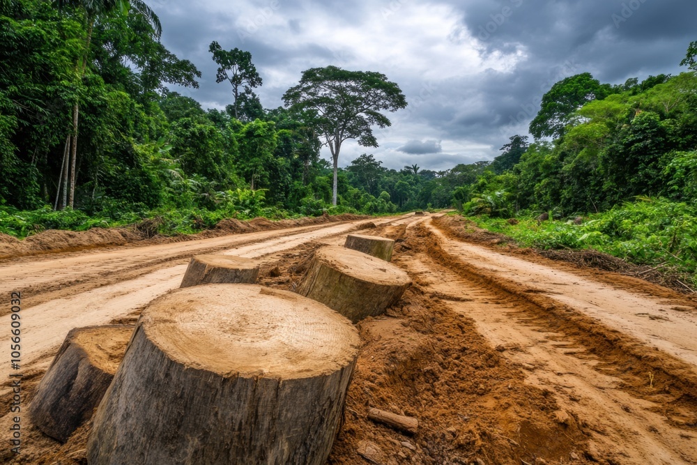 Aftermath of Illegal Logging in a Protected Forest Aftermath of Illegal Logging in a Protected Forest