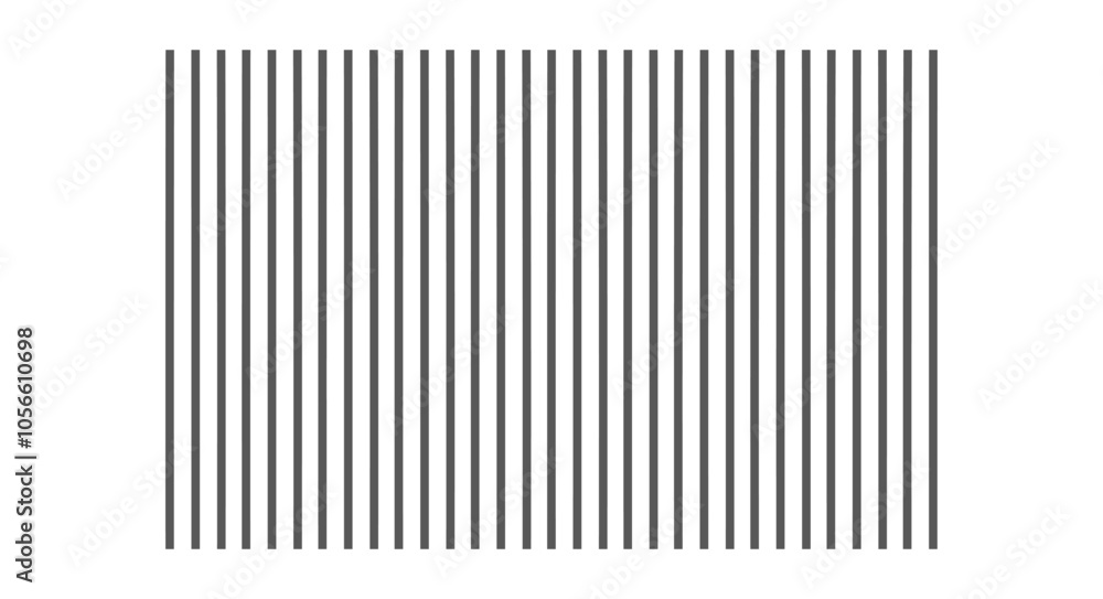 Vertical parallel lines. Gray abstract pattern. Flat vector illustration isolated on white background. Vertical parallel lines. Gray abstract pattern. Flat vector illustration isolated on white background.