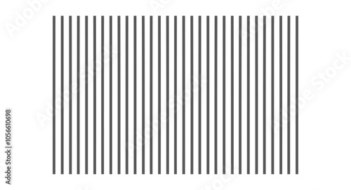 Vertical parallel lines. Gray abstract pattern. Flat vector illustration isolated on white background.