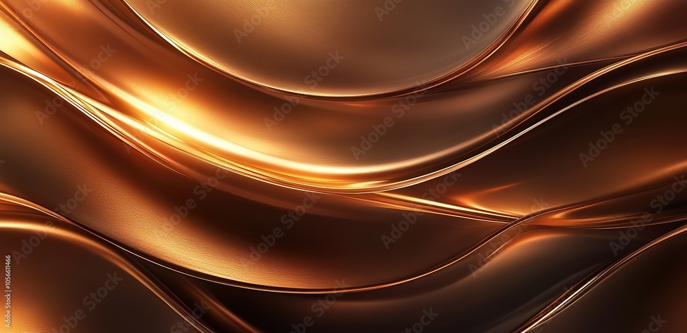 Fototapeta premium An abstract copper-colored background with dramatic lighting