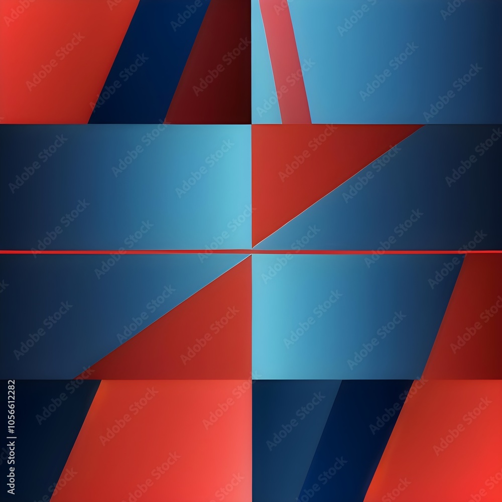 Obraz premium material blue and red gradient background banner with lines