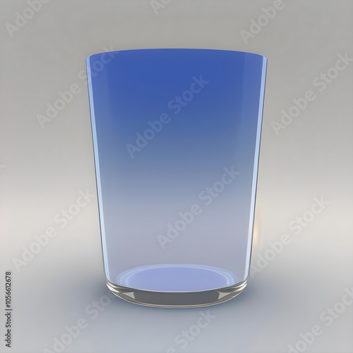 Transparent gradient glass background 3drendering photo