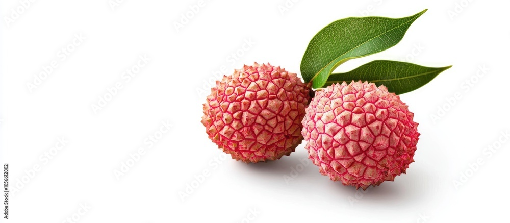 Lychee Fruit Isolated On White Background Lychee Fruit Isolated On White Background