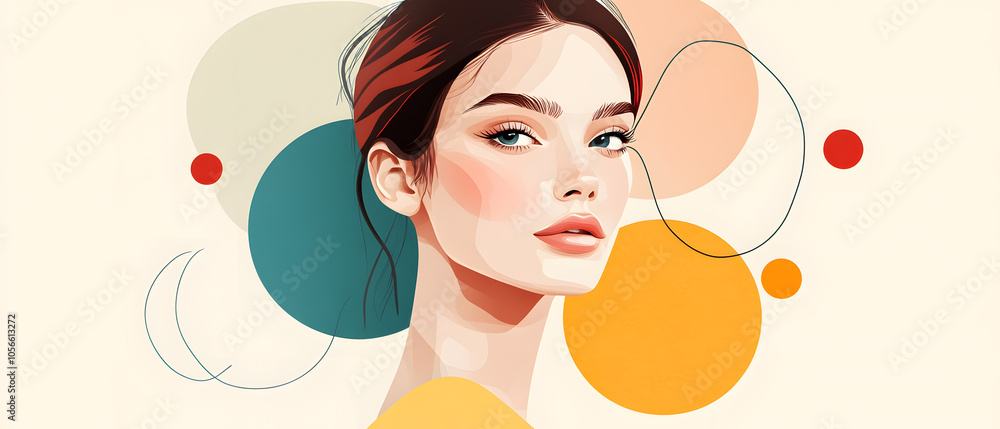 Modern Beauty Concepts: Women in Dynamic Urban and Natural Environments, Featuring Bold Geometric Designs and Retro Album Cover Inspirations Modern Beauty Concepts: Women in Dynamic Urban and Natural Environments, Featuring Bold Geometric Designs and Retro Album Cover Inspirations