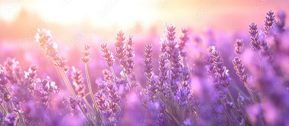 Banner Lavender Field In The Summer Aromatherapy Nature Cosmetics Banner Lavender Field In The Summer Aromatherapy Nature Cosmetics