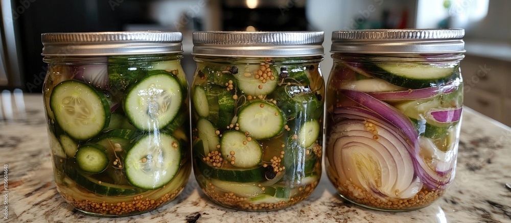 Homemade Pickled Cucumbers Onions Garlic Pepper And Horseradish Homemade Pickled Cucumbers Onions Garlic Pepper And Horseradish