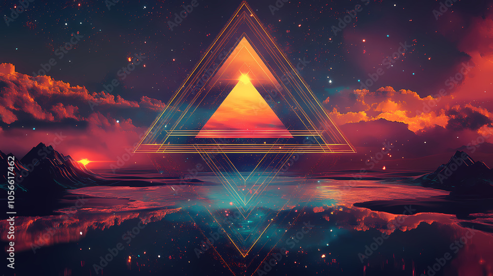 Mysterious and surreal with sacred geometry and psychedelic patterns, sacred geometry, surreal,, mysterious. Psychedelic Patterns. Illustration Mysterious and surreal with sacred geometry and psychedelic patterns, sacred geometry, surreal,, mysterious. Psychedelic Patterns. Illustration