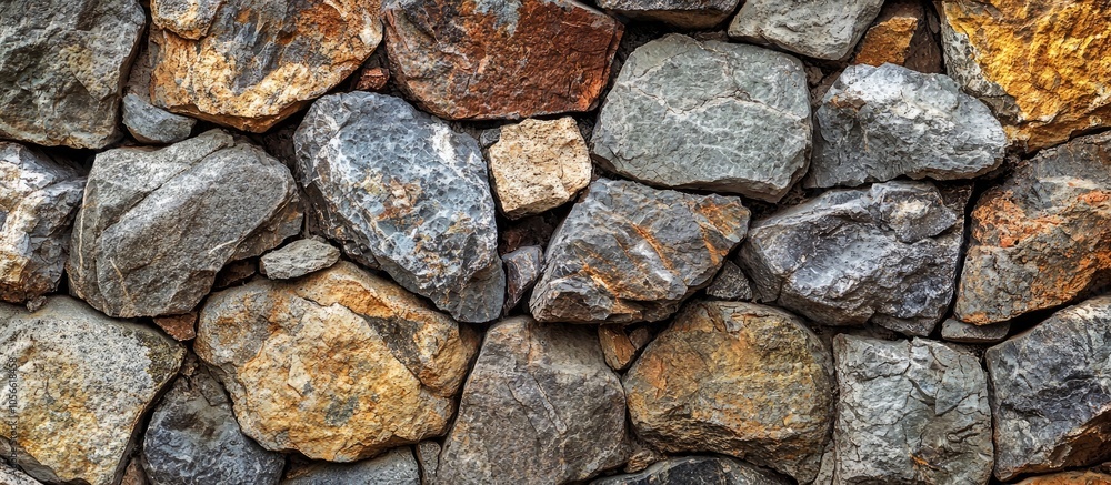Fragment Of The Ancient Stone Wall Executed From Stones Of Various Form And The Size Background Image Fragment Of The Ancient Stone Wall Executed From Stones Of Various Form And The Size Background Image