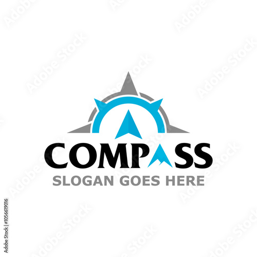 Compass. Compas icon. Compass logo vector. Compass icon vector design illustration. Compass icon isolated. Compass simple sign.
