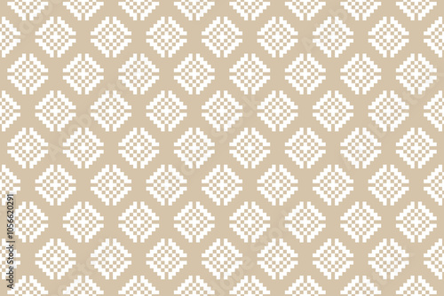 Pixel seamless pattern, textile pattern, geometry 