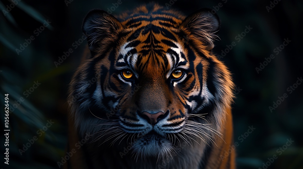 Dramatic pictures showcasing aggressive tiger with fierce intense and bold gaze Dramatic pictures showcasing aggressive tiger with fierce intense and bold gaze