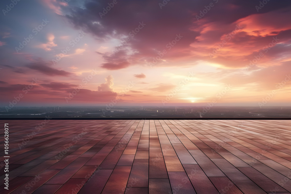 Sunset Cityscape Background Illustration Sunset Cityscape Background Illustration