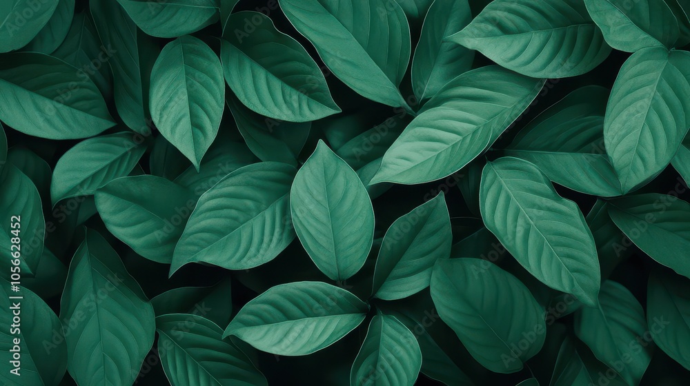 A vibrant arrangement of lush green leaves creating a natural texture, ideal for backgrounds or botanical themes. A vibrant arrangement of lush green leaves creating a natural texture, ideal for backgrounds or botanical themes.