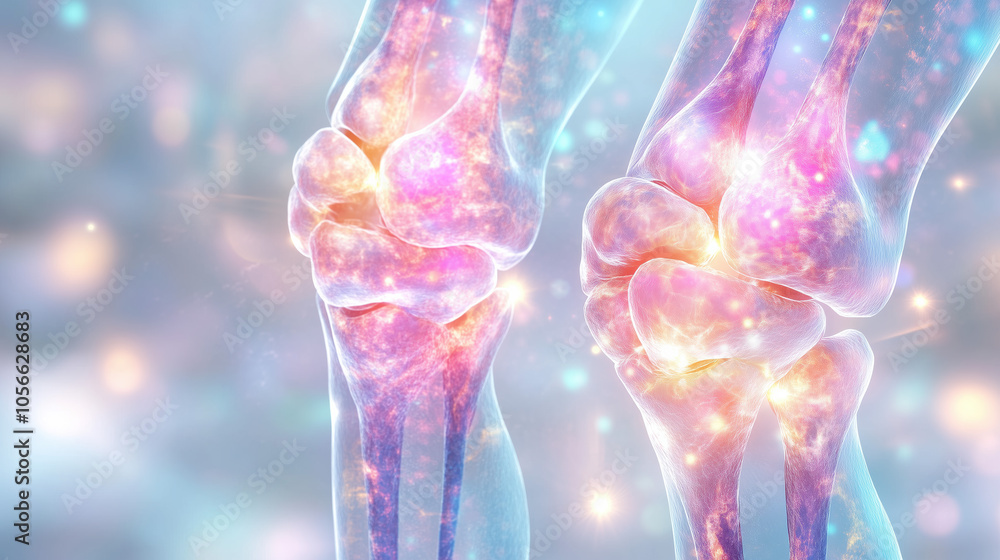 Promoting Joint Health with N-Acetyl Glucosamine Hologram Displaying Healthy Cartilage Benefits Promoting Joint Health with N-Acetyl Glucosamine Hologram Displaying Healthy Cartilage Benefits