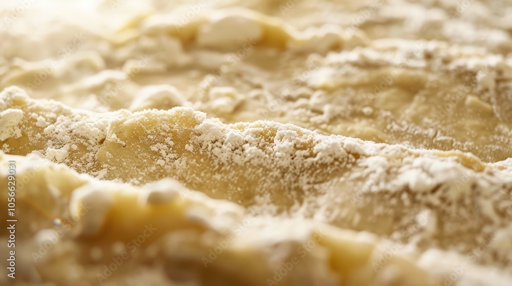 Extreme close-up of sourdough dough. Helpful bread products. Extreme close-up of sourdough dough. Helpful bread products.