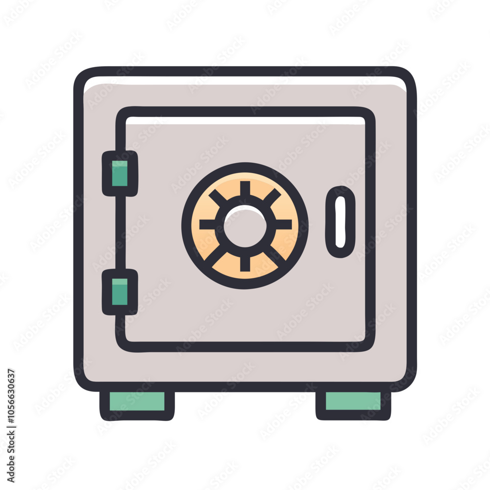 Safe icon for security and money protection
Safe icon for security and money protection