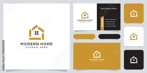 home logo vector design concept