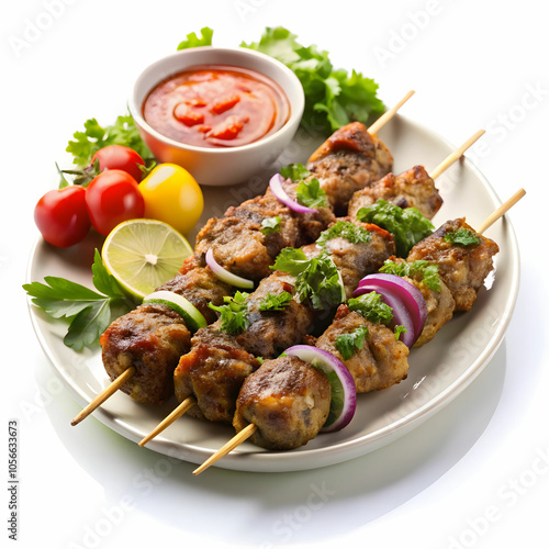 kabab-image-on-white-background