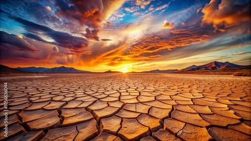 Aridity's Intricate Patterns:  A close-up view of the desert's texture.