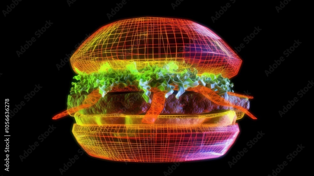 Fototapeta premium Digital Burger