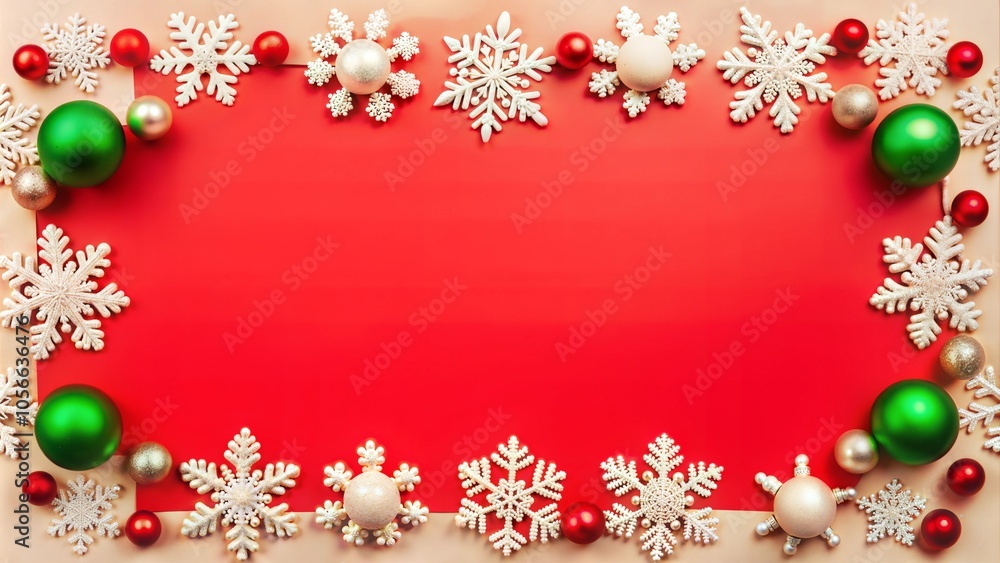 Festive Red and Green Christmas Background Festive Red and Green Christmas Background
