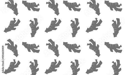 Seamless ginger pattern. Ginger pattern vector. ginger pattern Background