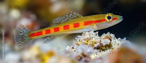 Long Fin Red Banded Goby Stonogobiops Nematodes photo