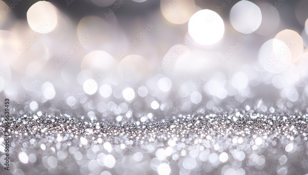 Abstract glittery background with silver and white colors, blurred Abstract glittery background with silver and white colors, blurred