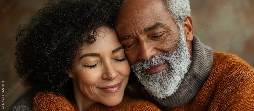 Storytelling Image Of A Multiethnic Senior Couple In Love Storytelling Image Of A Multiethnic Senior Couple In Love