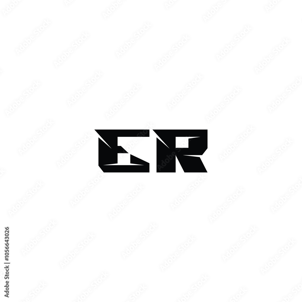 ER monogram logo design letter text name symbol monochrome logotype alphabet character simple logo ER monogram logo design letter text name symbol monochrome logotype alphabet character simple logo