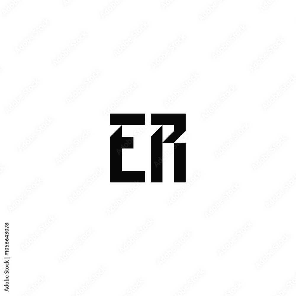 ER monogram logo design letter text name symbol monochrome logotype alphabet character simple logo ER monogram logo design letter text name symbol monochrome logotype alphabet character simple logo