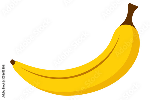 banana isolated on white