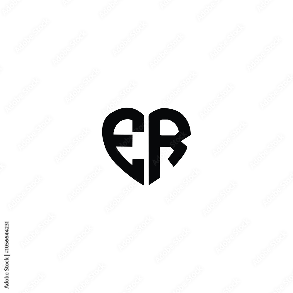 ER monogram logo design letter text name symbol monochrome logotype alphabet character simple logo ER monogram logo design letter text name symbol monochrome logotype alphabet character simple logo