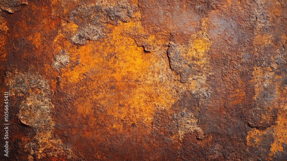 Rusty orange and brown grunge texture of corten steel and stone suitable for banners and panoramic backgrounds Rusty orange and brown grunge texture of corten steel and stone suitable for banners and panoramic backgrounds