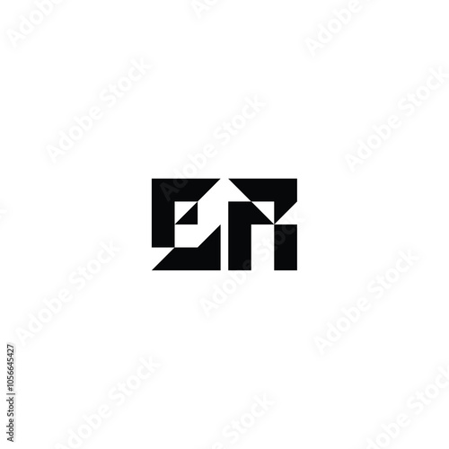 ER monogram logo design letter text name symbol monochrome logotype alphabet character simple logo