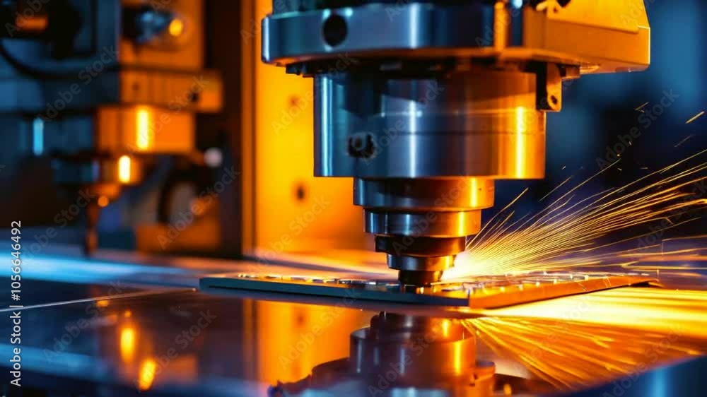 CNC Laser cutting of metal, modern industrial technology CNC Laser cutting of metal, modern industrial technology