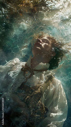 Submerged in Dreams: A Woman's Underwater Portrait