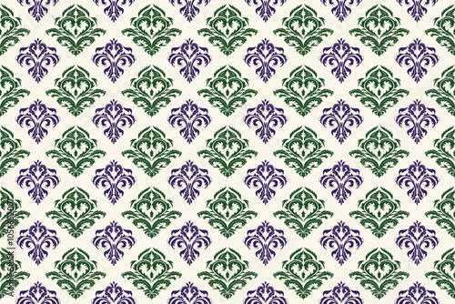 damask seamless pattern, artwork, textile pattern 
