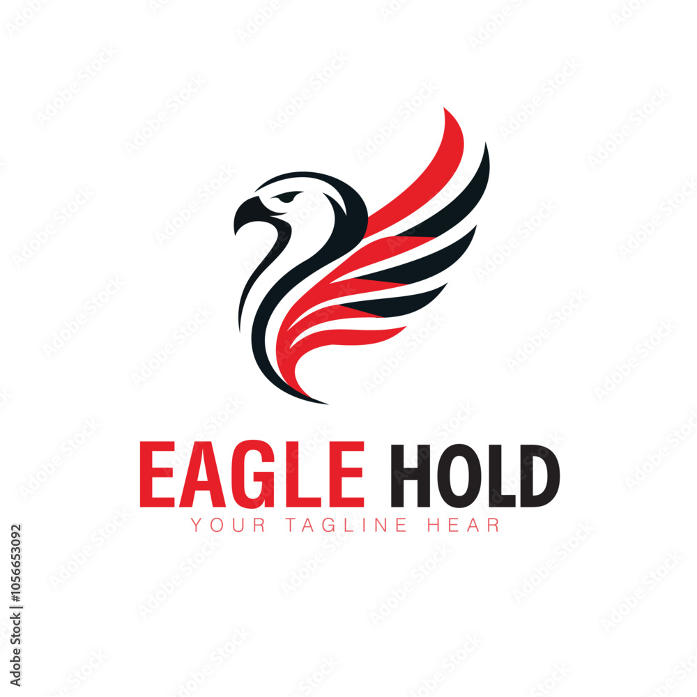 Obraz premium Eagle Logo Design with Bold Wings Modern and Professional Vector Template