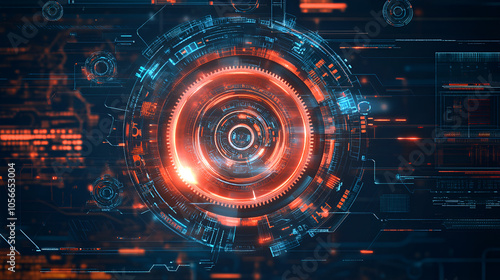 An illustration of vector abstract futuristic gear wheels and cogs, symbolizing hi-tech engineering and digital technology concepts.