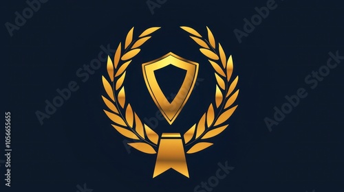 Achievements and awards symbolized in a minimalist medal glyph icon.