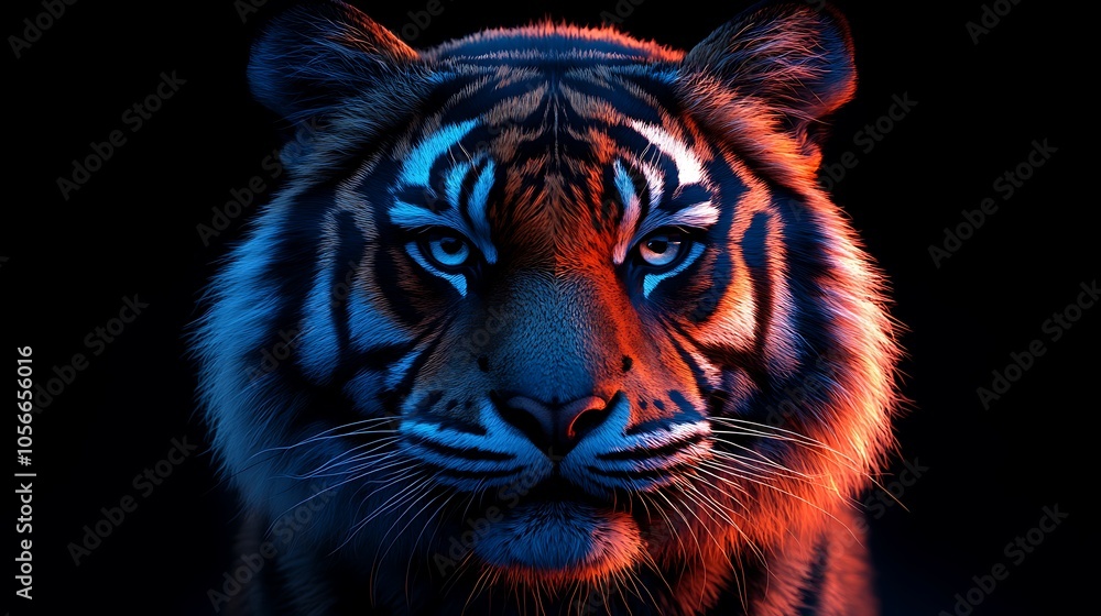 Fierce and bold tiger intense gaze displayed in captivating wallpaper images Fierce and bold tiger intense gaze displayed in captivating wallpaper images