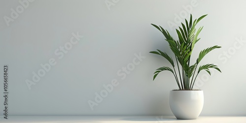 Simple plant decoration offering generous copy space