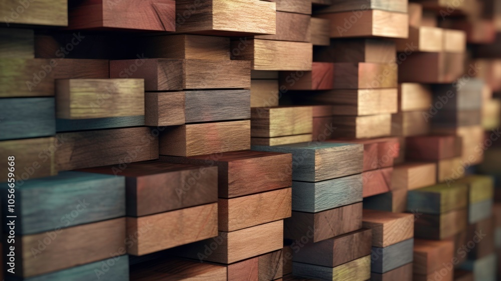 Wooden Blocks Abstract Background Wooden Blocks Abstract Background