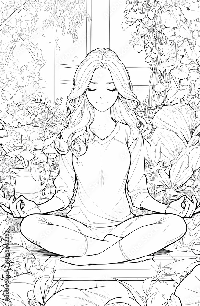Meditation girl Meditation girl