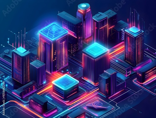 Blockchain Enabled Smart City with Modular Crypto Inspired Architecture and Vibrant Aesthetics