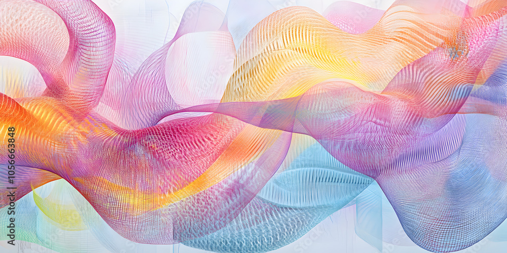 Abstract Colorful Flowing Fabric Abstract Colorful Flowing Fabric